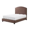 KF705008BO Classic Brown Queen Upholstered Bed - Cassie-3