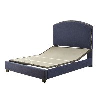 KF705008NV Classic Navy Queen Upholstered Bed - Cassie-6