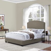 KF705008SH Classic Shadow Gray Queen Upholstered Bed - Cassie
