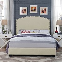 KF706008CR Classic Cream King Upholstered Bed - Cassie-2