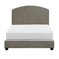 KF706008SH Classic Shadow Gray King Upholstered Bed - Cassie-5