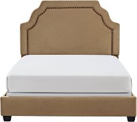 KF705009CM Classic Camel Brown Queen Upholstered Bed - Loren-4