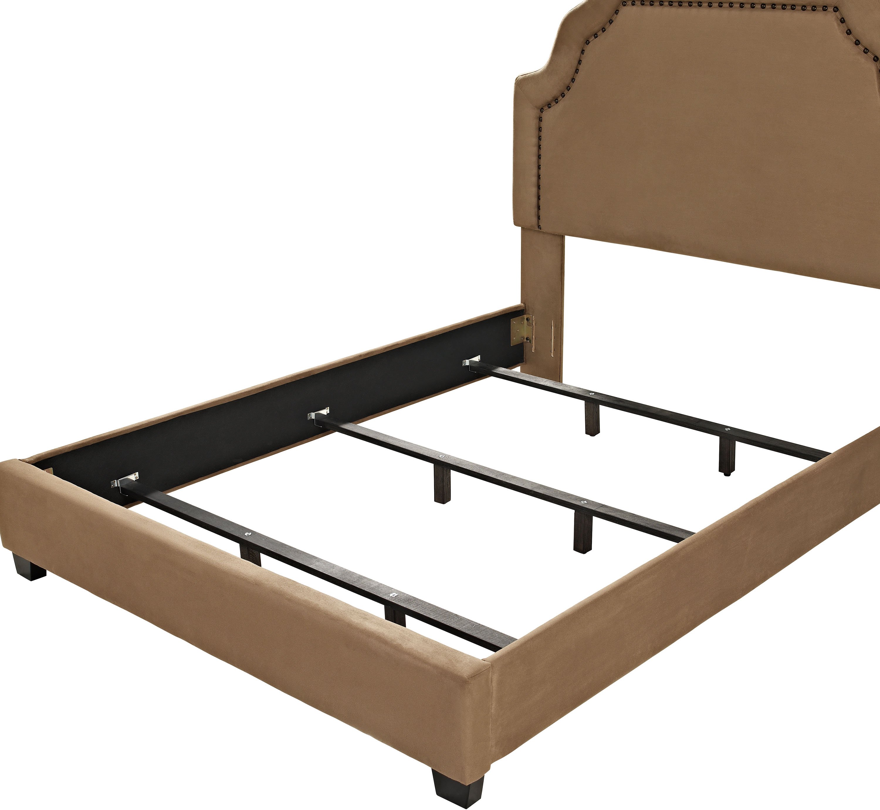 KF705009CM Classic Camel Brown Queen Upholstered Bed - Loren-7