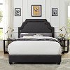 KF706009CL Classic Charcoal Gray King Upholstered Bed - Loren-2