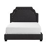 KF706009CL Classic Charcoal Gray King Upholstered Bed - Loren-5