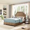 KF706009CM Classic Camel Brown King Upholstered Bed - Loren