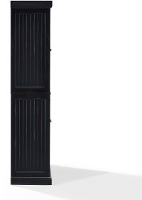 CF3103-BK Distressed Black Kitchen Pantry Cabinet - Seaside-4
