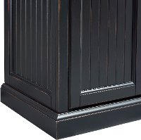 CF3103-BK Distressed Black Kitchen Pantry Cabinet - Seaside-8