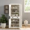 CF3103-WH Distressed White Kitchen Pantry Cabinet - Seaside-2