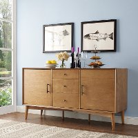 CF1107-AC Mid Century Modern Acorn Brown Console Table - Landon-2