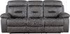 Charcoal Gray Reclining Sofa - Cano