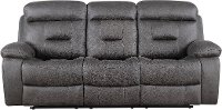 Charcoal Gray Reclining Sofa - Cano