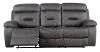 Charcoal Gray Reclining Sofa - Cano-2