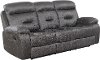 Charcoal Gray Reclining Sofa - Cano-3