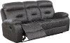 Charcoal Gray Reclining Sofa - Cano-4