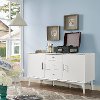 CF1107-WH Mid Century Modern White Console Table - Landon