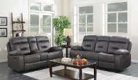 Charcoal Gray 2 Piece Reclining Living Room Set - Cano