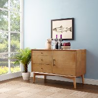 CF1106-AC Brown Mid Century Modern 40 Inch TV Stand - Landon-7