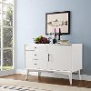 CF1106-WH White Mid Century Modern 40 Inch TV Stand - Landon