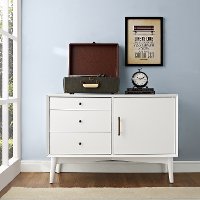 CF1106-WH White Mid Century Modern 40 Inch TV Stand - Landon-4