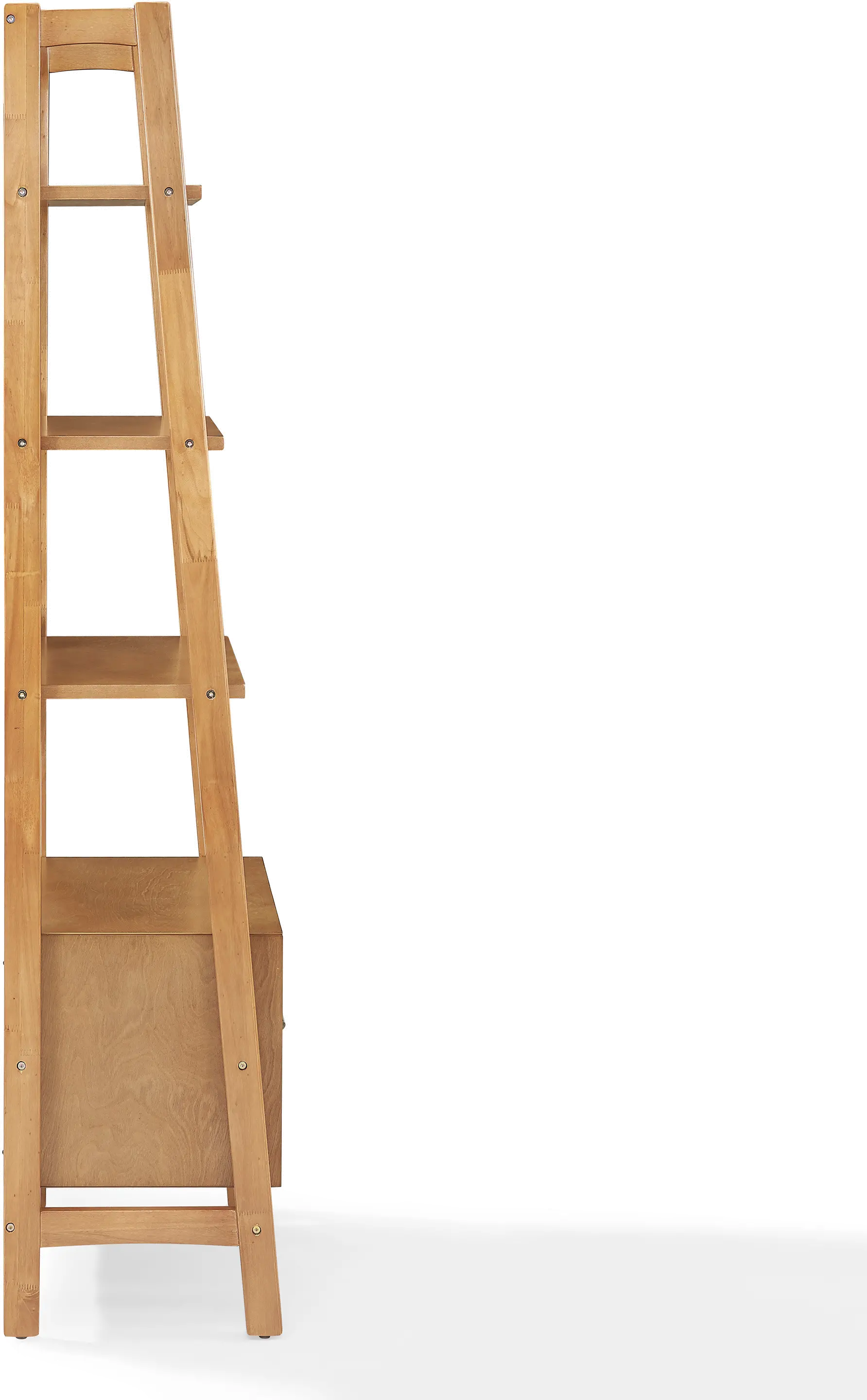 CF1109-AC Landon Small Modern Brown Bookcase-4