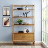 CF1110-AC Large Modern Brown Bookcase - Landon-2
