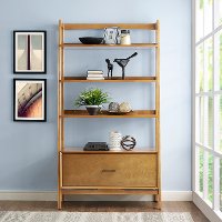 CF1110-AC Large Modern Brown Bookcase - Landon-2