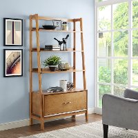 CF1110-AC Large Modern Brown Bookcase - Landon-3