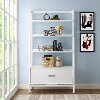 CF1110-WH Large Modern White Bookcase - Landon-5