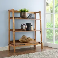 CF1111-AC Landon Wide Modern Brown Bookcase
