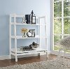 CF1111-WH Wide Modern White Bookcase - Landon