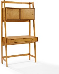 CF6511-AC Modern Brown Writing Desk - Landon