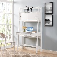 CF6511-WH Modern White Writing Desk - Landon-2