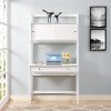 CF6511-WH Modern White Writing Desk - Landon-3