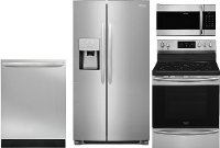 KIT Frigidaire Gallery 4 Piece Kitchen Appliance Package with Electric Range - Stainless Steel