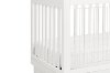 Modern White and Acrylic 3-in-1 Convertible Crib - Harlow-3