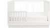 Modern White and Acrylic 3-in-1 Convertible Crib - Harlow-6