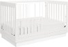 Modern White and Acrylic 3-in-1 Convertible Crib - Harlow-7
