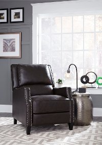 Brown Push Back Recliner - Alston