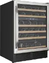 WCR496DS Avanti 49 Bottle Wide Built-In Dual Zone Wine Chiller - 24 Inch Stainless Steel and Black