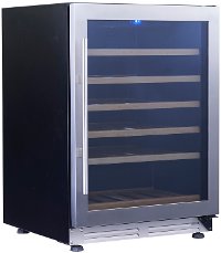 WCF51S3SS Avanti 51 Bottle Wine Chiller with Seamless Door - 24 Stainless Steel