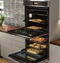 PT9551SLSS GE Profile 30 Inch Smart Double Wall Oven - 10 cu. ft. Stainless Steel-2