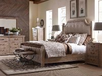Rachel Ray Home Sunbleached Queen Upholstered Bed - Monteverdi-6