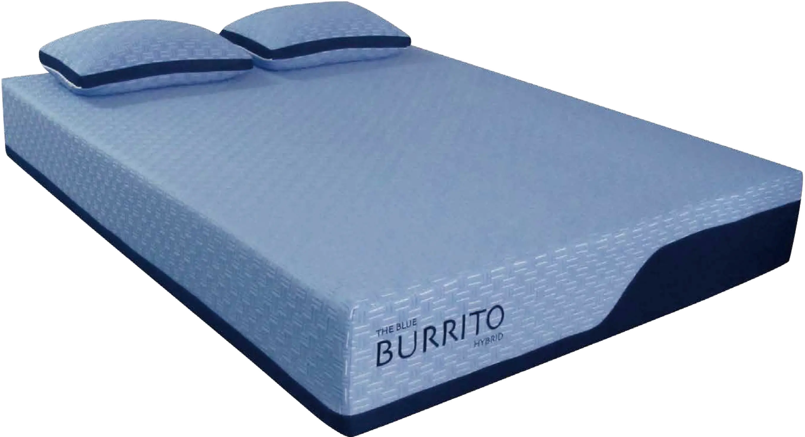 KIT Blue Burrito Hybrid Memory Foam Split King Mattress-1