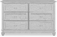 Antique Gray 6-Drawer Double Dresser - Hampton