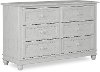 Antique Gray 6-Drawer Double Dresser - Hampton-2