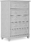 Antique Gray 5-Drawer Chest - Hampton-2