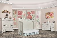 807-C Cloud Gray 5-in-1 Convertible Crib - Catalina
