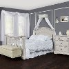 808-C Cloud Gray 5-in-1 Convertible Crib - Adora-3
