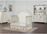 847-C Cloud White Convertible Crib Toddler Rail - Julienne